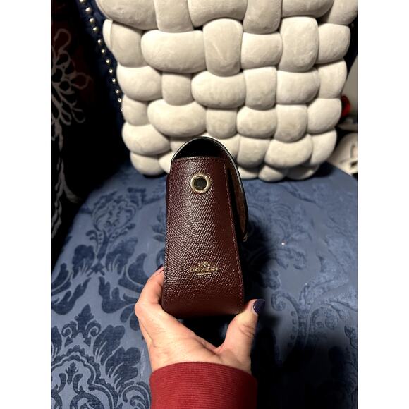 Coach Gemma Brown and Pink Jeweled Butterfly Close Crossbody - Picture 3 of 10